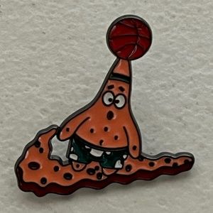 Spongebob Patrick Nike Basketball Enamel Pin Squarepants Gary Cartoon New